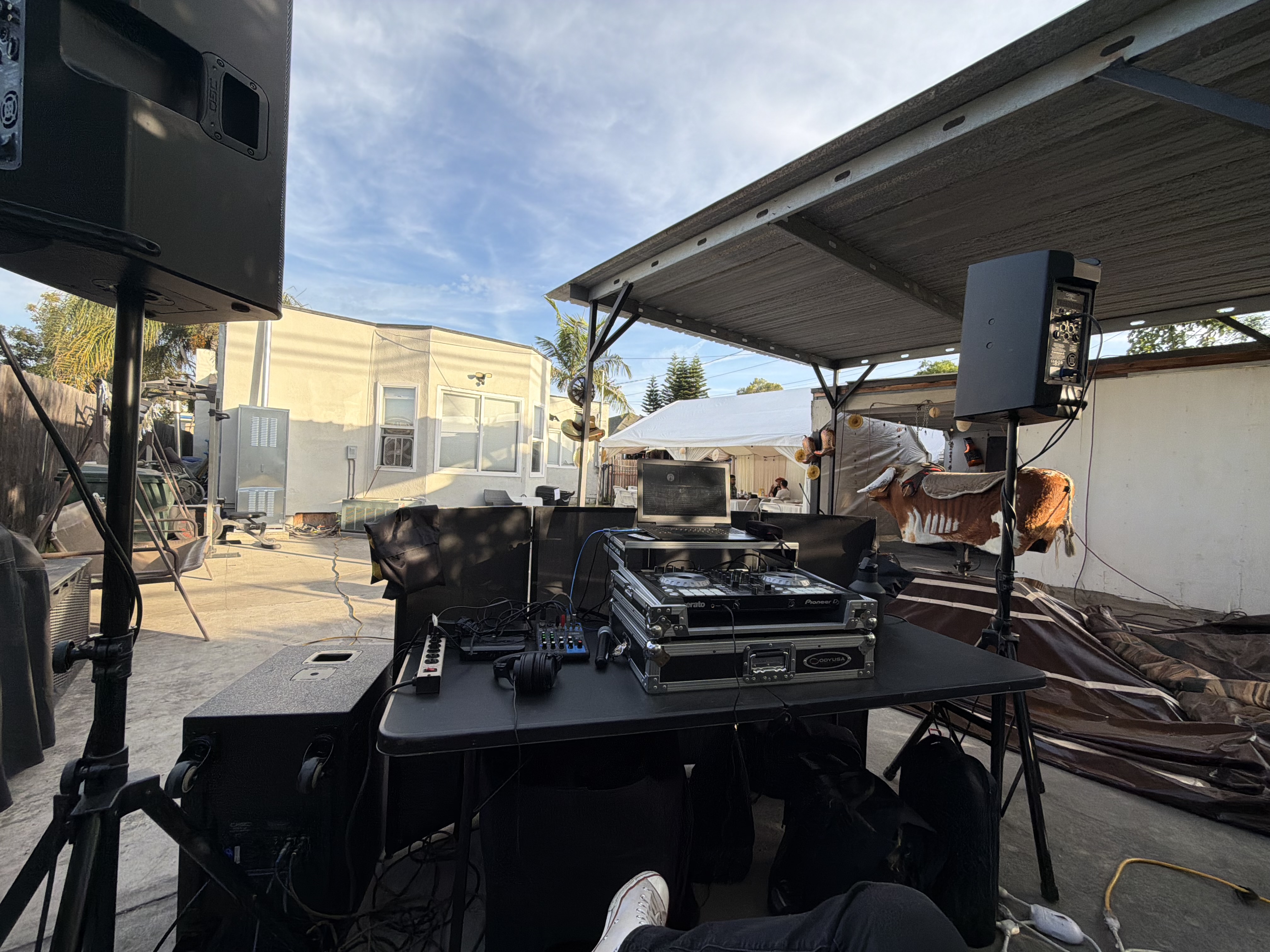 All Set Up - Waiting for Event to Begin