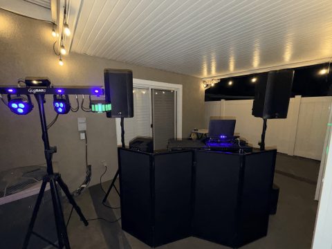 DJ Setup with Lights