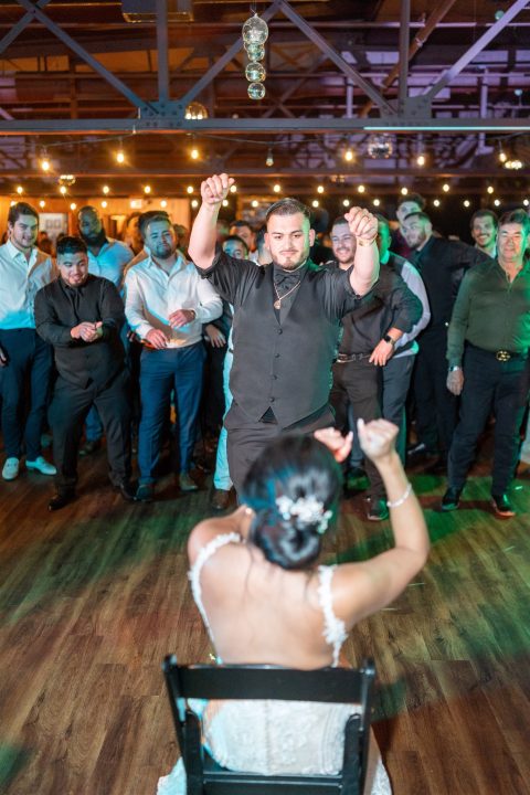Vanessa & Raymonds Wedding Garter Toss