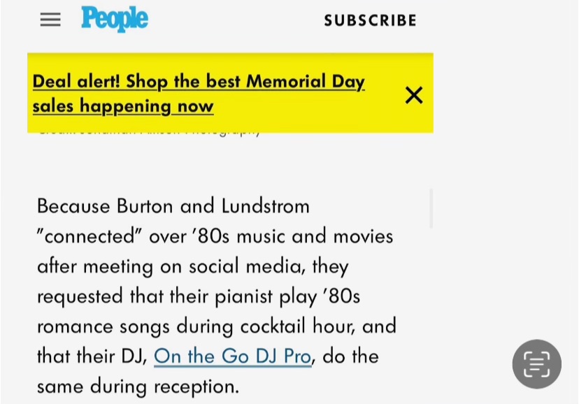 People Magazine Mention